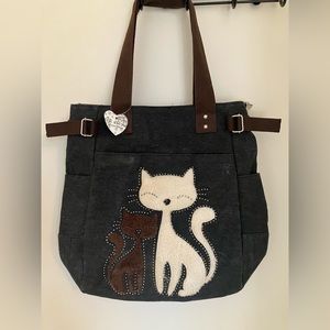 Cute Cat Tote Bag NWT